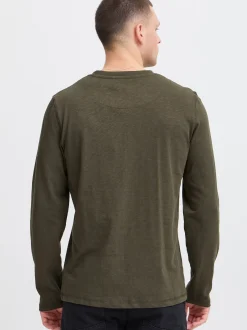 BLEND Herren Langarmshirt in grün