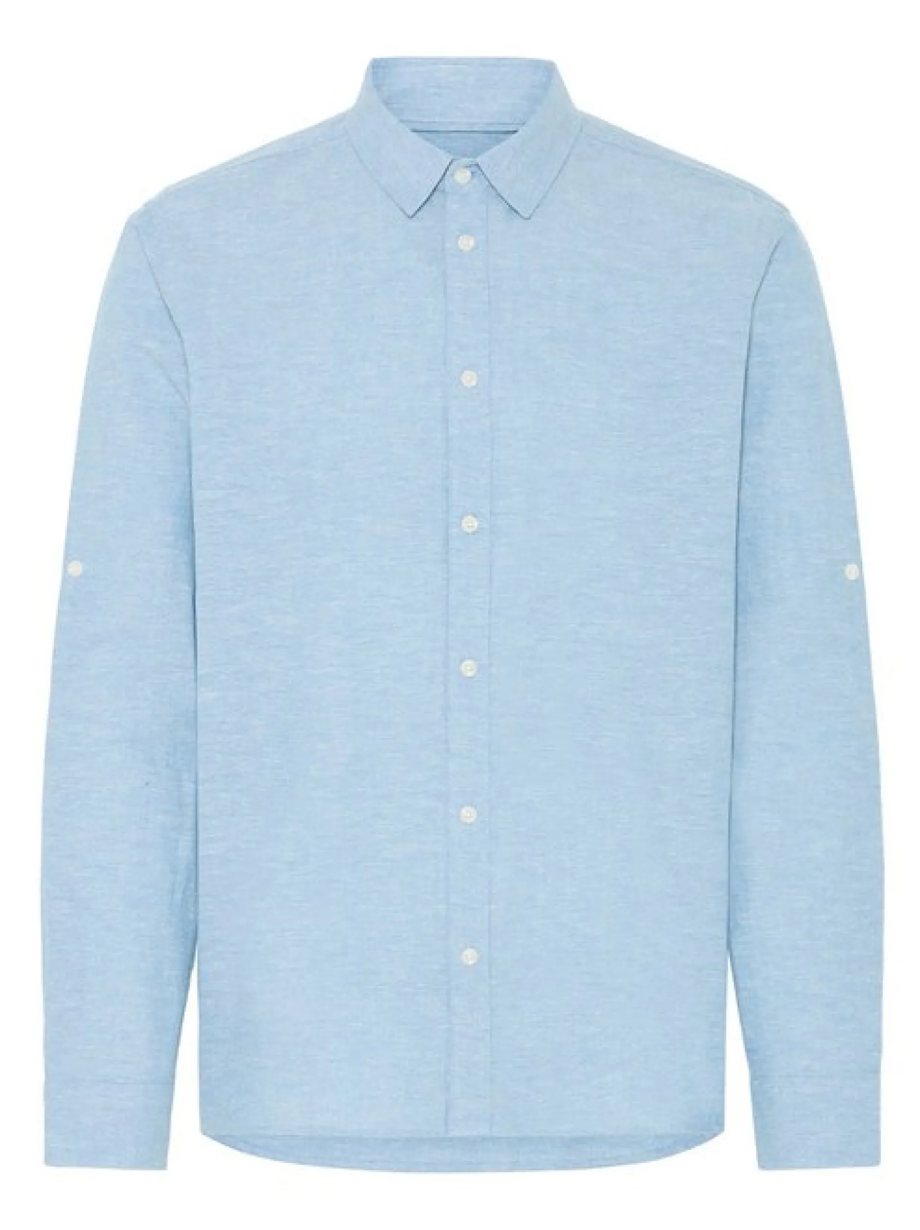 BLEND Herren Leinenhemd - BHAban in blau
