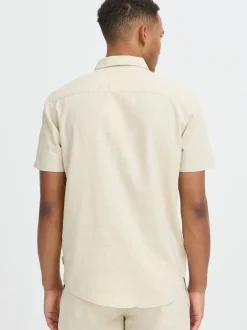 BLEND Herren Leinenhemd - BHLins in beige