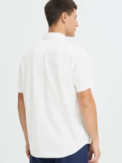 BLEND Herren Leinenhemd - BHLins in weiß