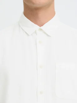 BLEND Herren Leinenhemd - BHLins in weiß