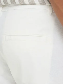 BLEND Herren Leinenhose - BHLikan in weiß