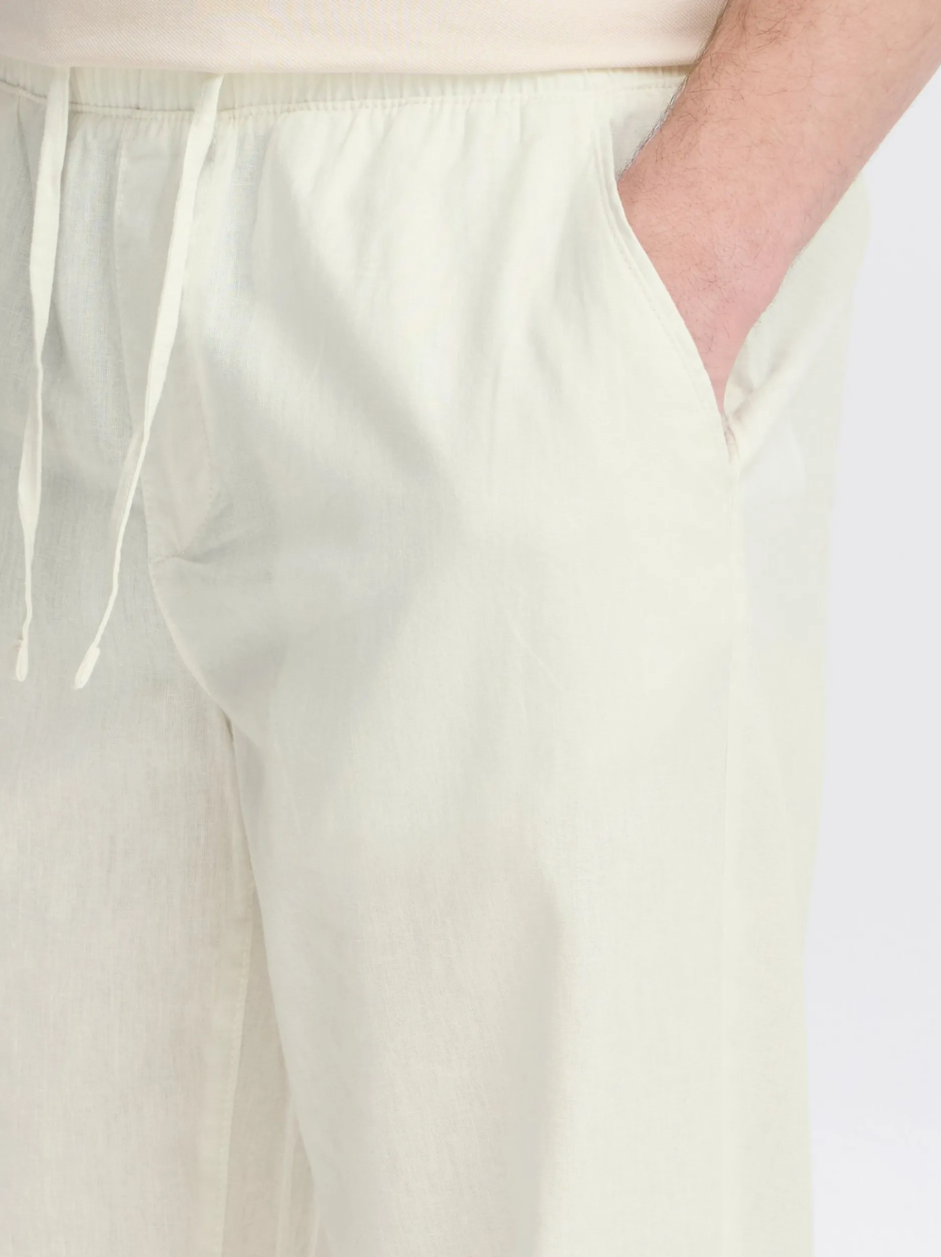 BLEND Herren Leinenhose - BHVolker in weiß