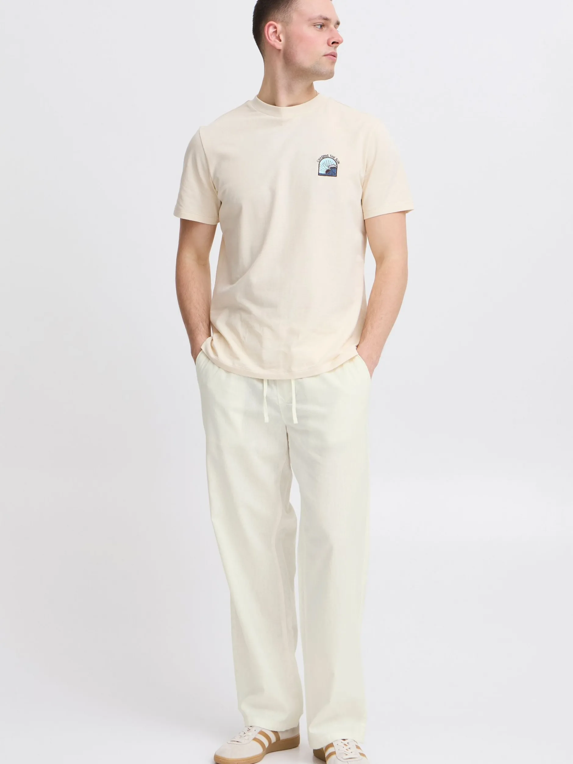 BLEND Herren Leinenhose - BHVolker in weiß