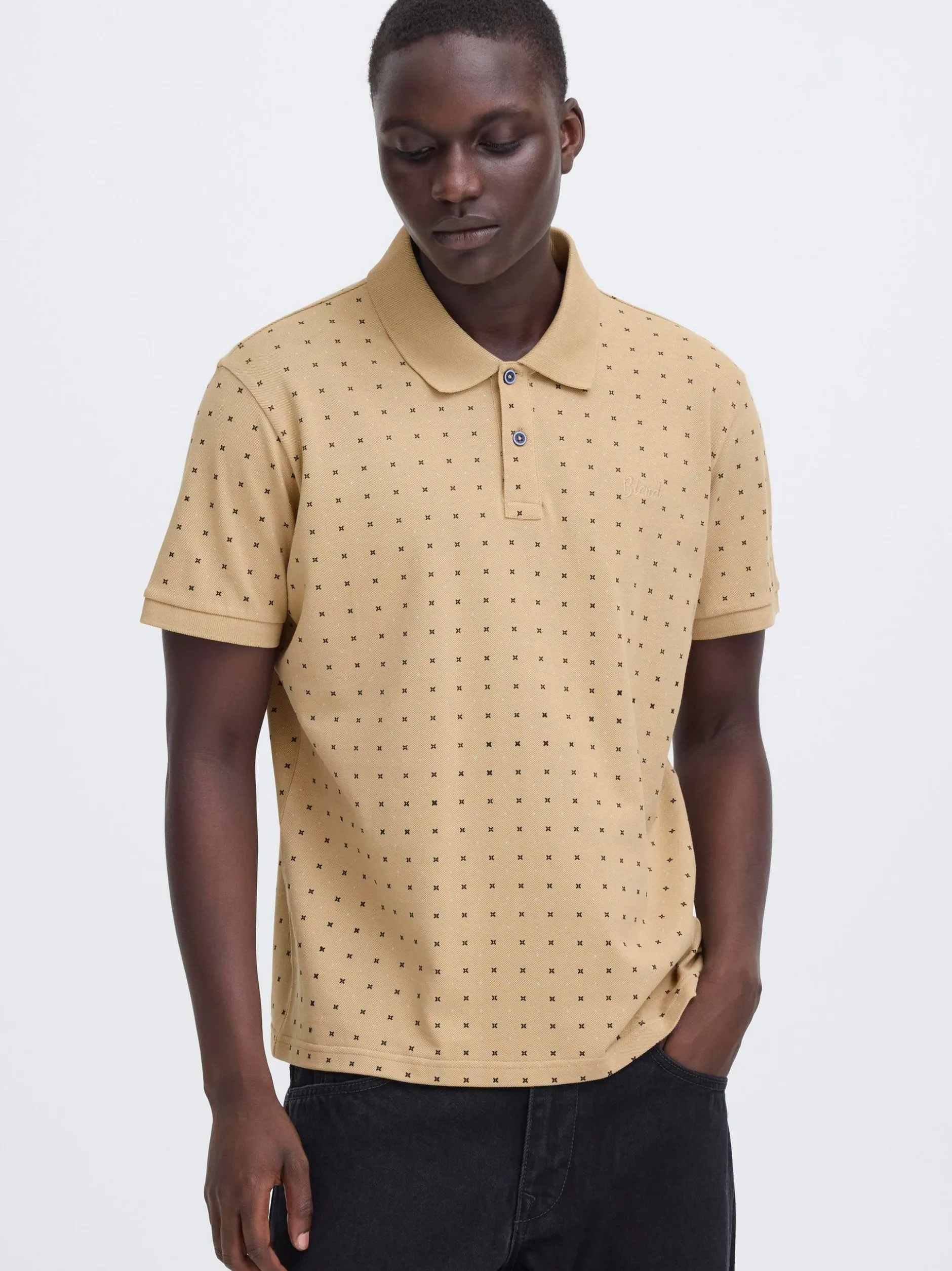 BLEND Herren Poloshirt - BHAbdo in beige