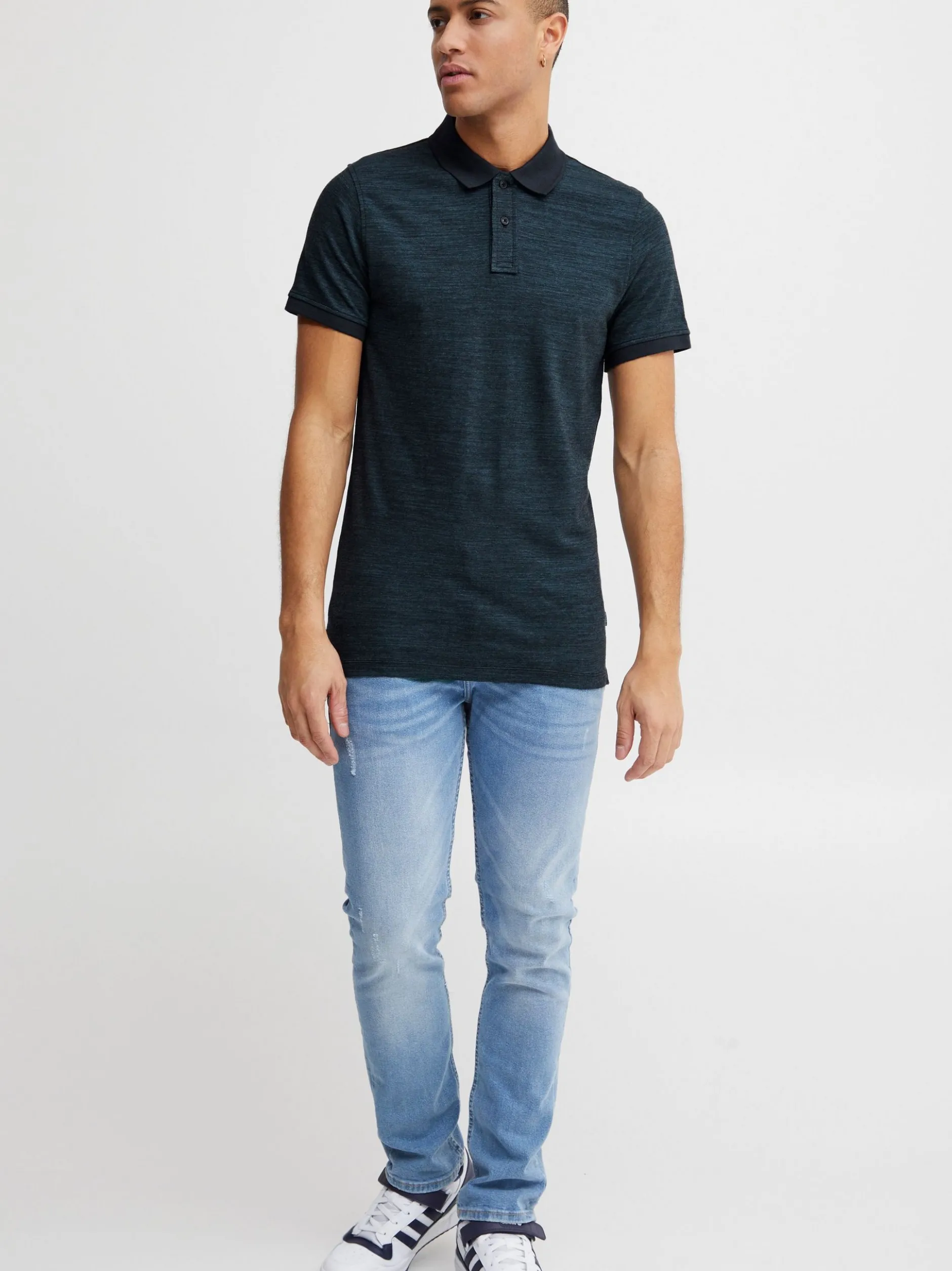 BLEND Herren Poloshirt - BHAlfredo in blau