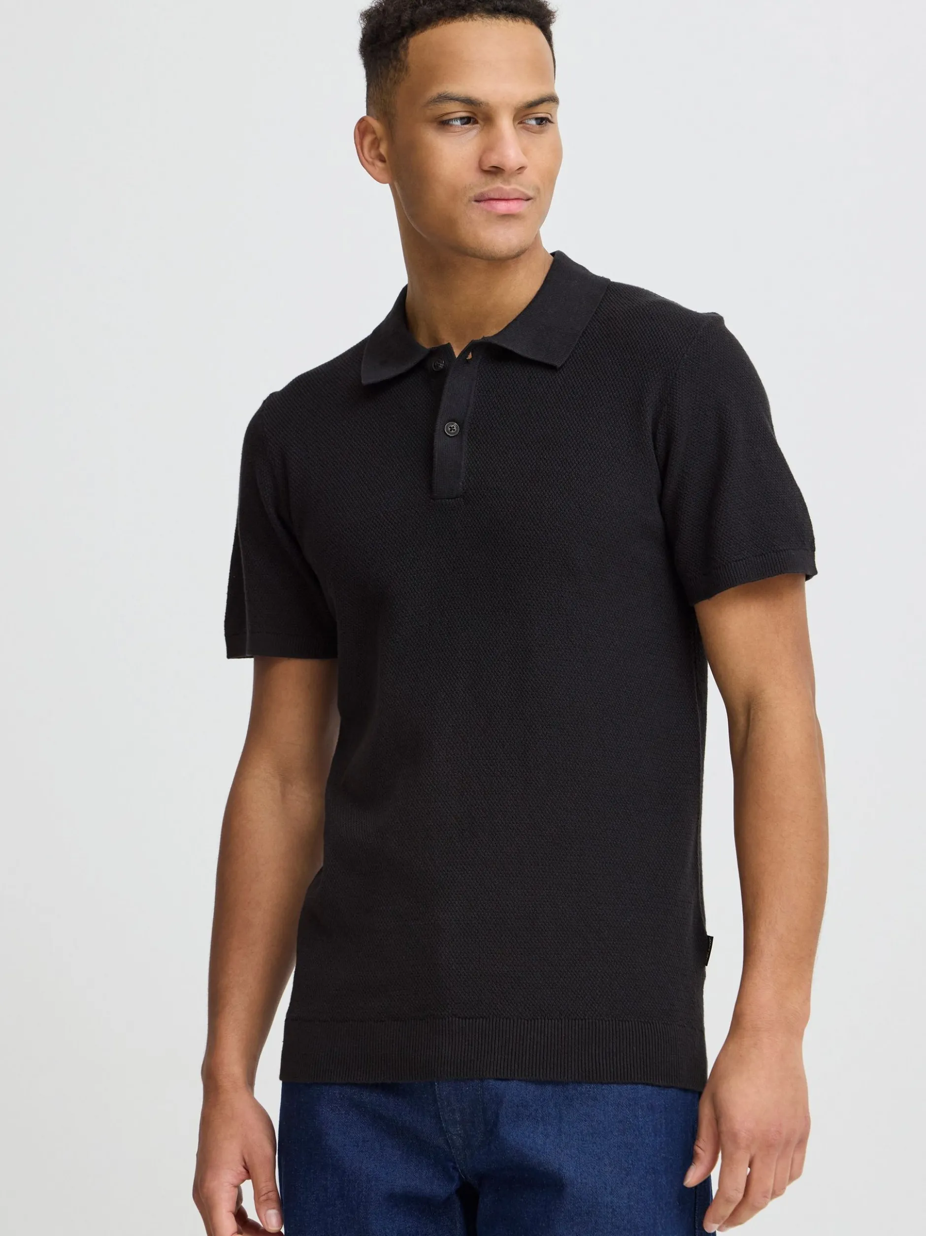 BLEND Herren Poloshirt - BHAlk in schwarz