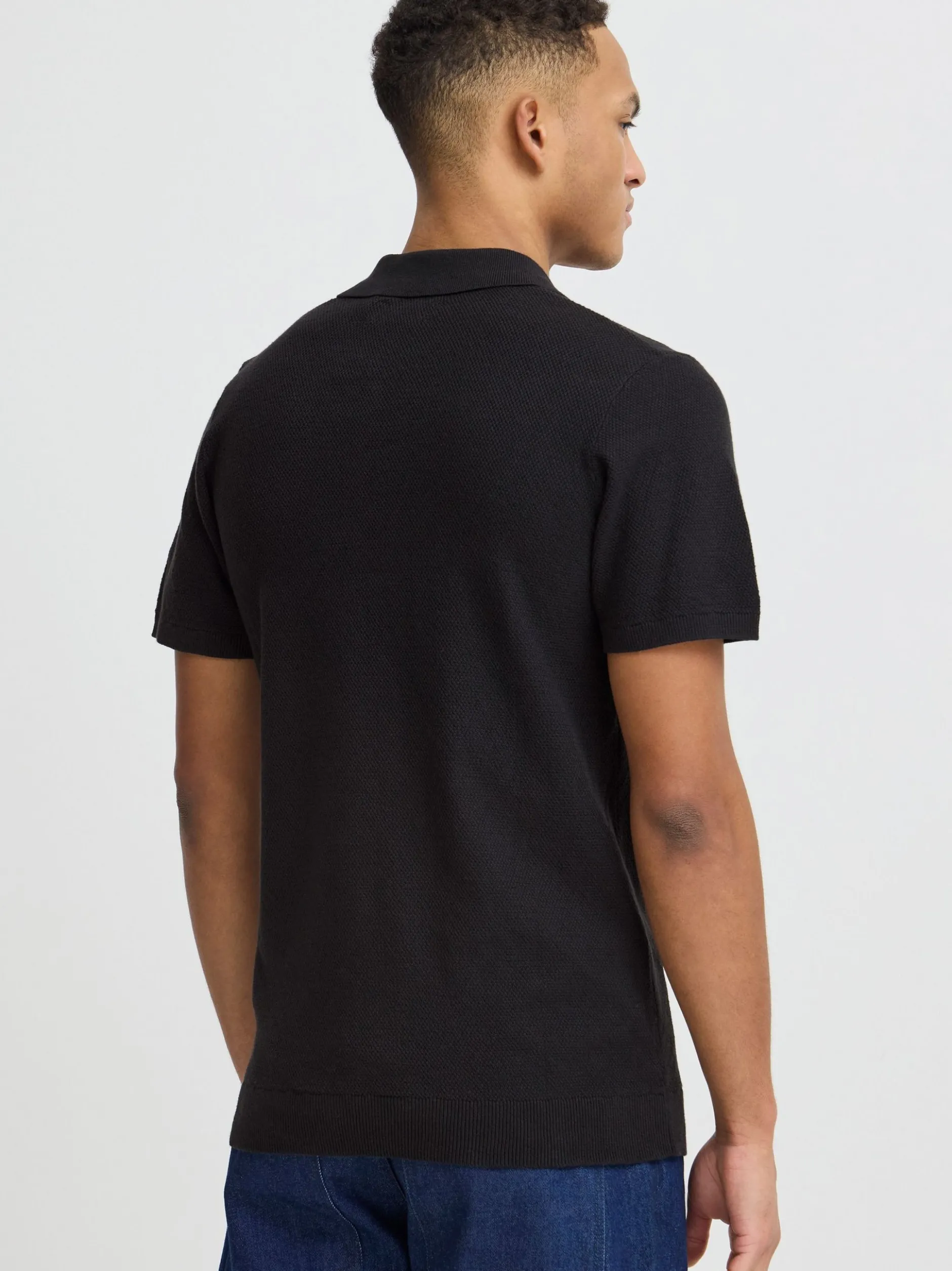 BLEND Herren Poloshirt - BHAlk in schwarz