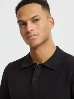 BLEND Herren Poloshirt - BHAlk in schwarz