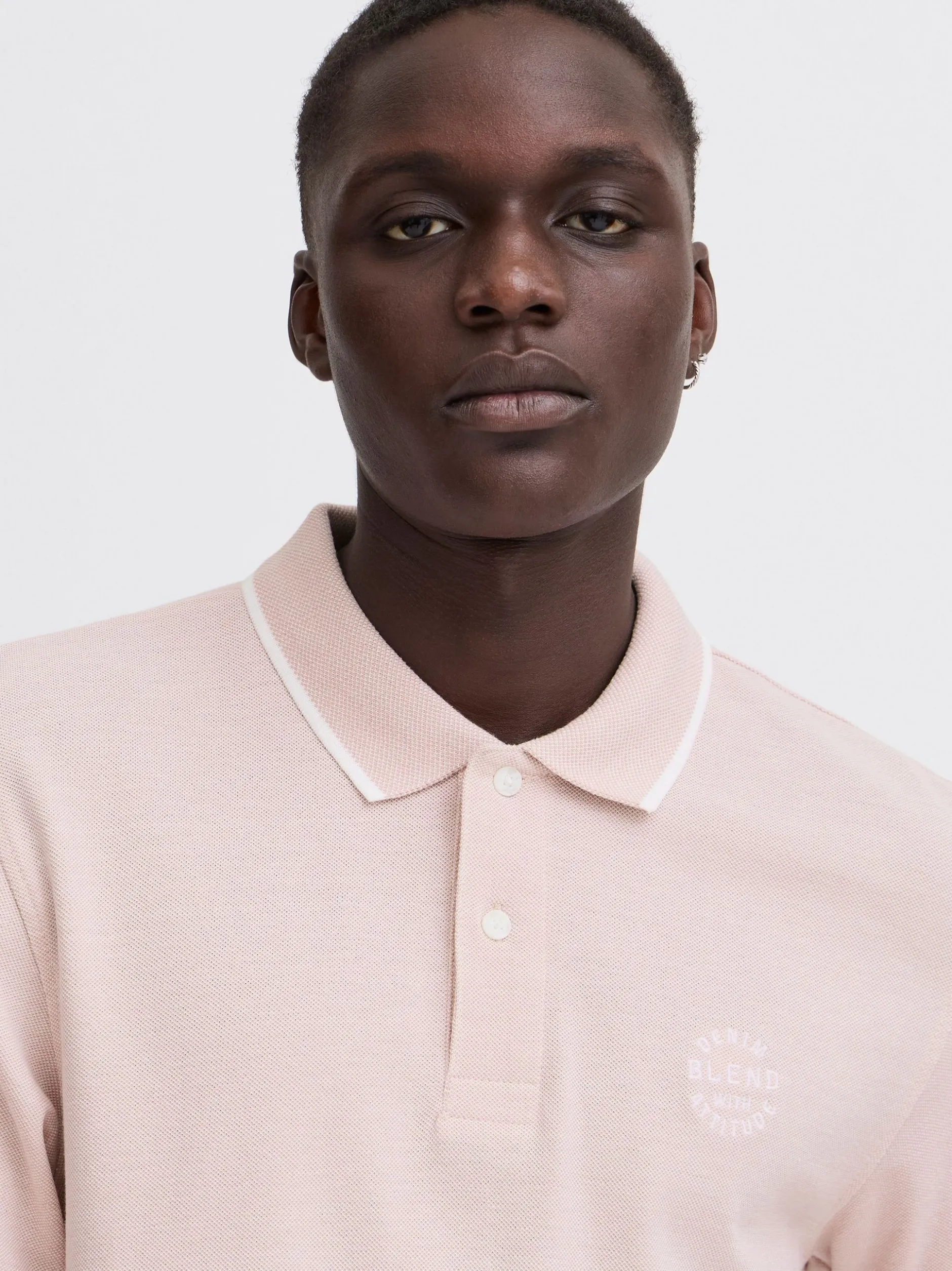 BLEND Herren Poloshirt - BHBhnate in rosa