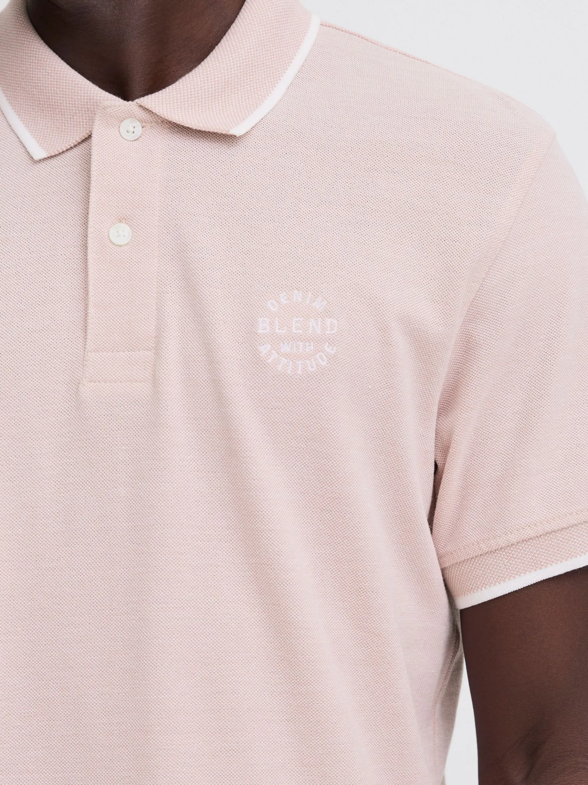 BLEND Herren Poloshirt - BHBhnate in rosa