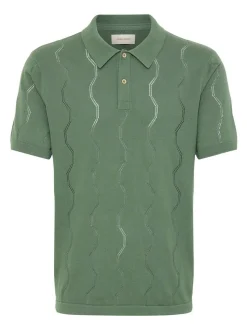 BLEND Herren Poloshirt - BHDuran Knit in grün
