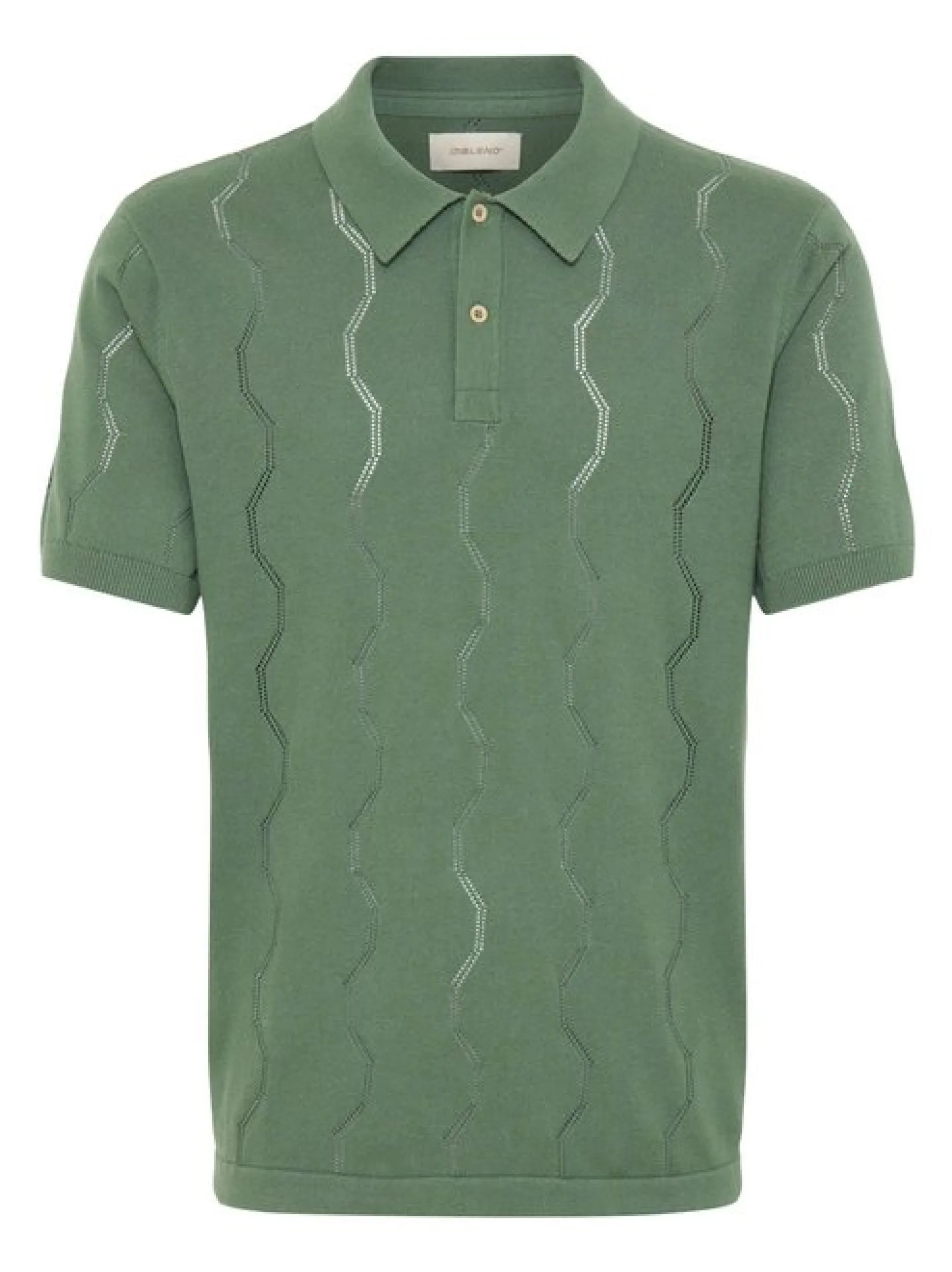 BLEND Herren Poloshirt - BHDuran Knit in grün