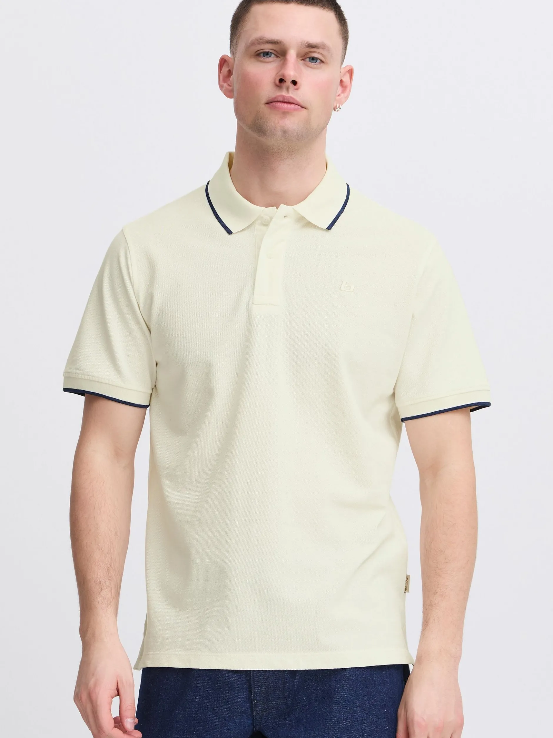 BLEND Herren Poloshirt - BHEdin in weiß