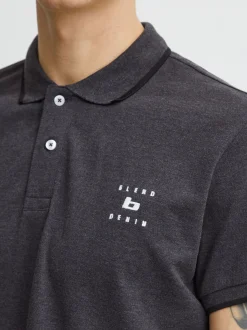 BLEND Herren Poloshirt - BHPolo in anthrazit