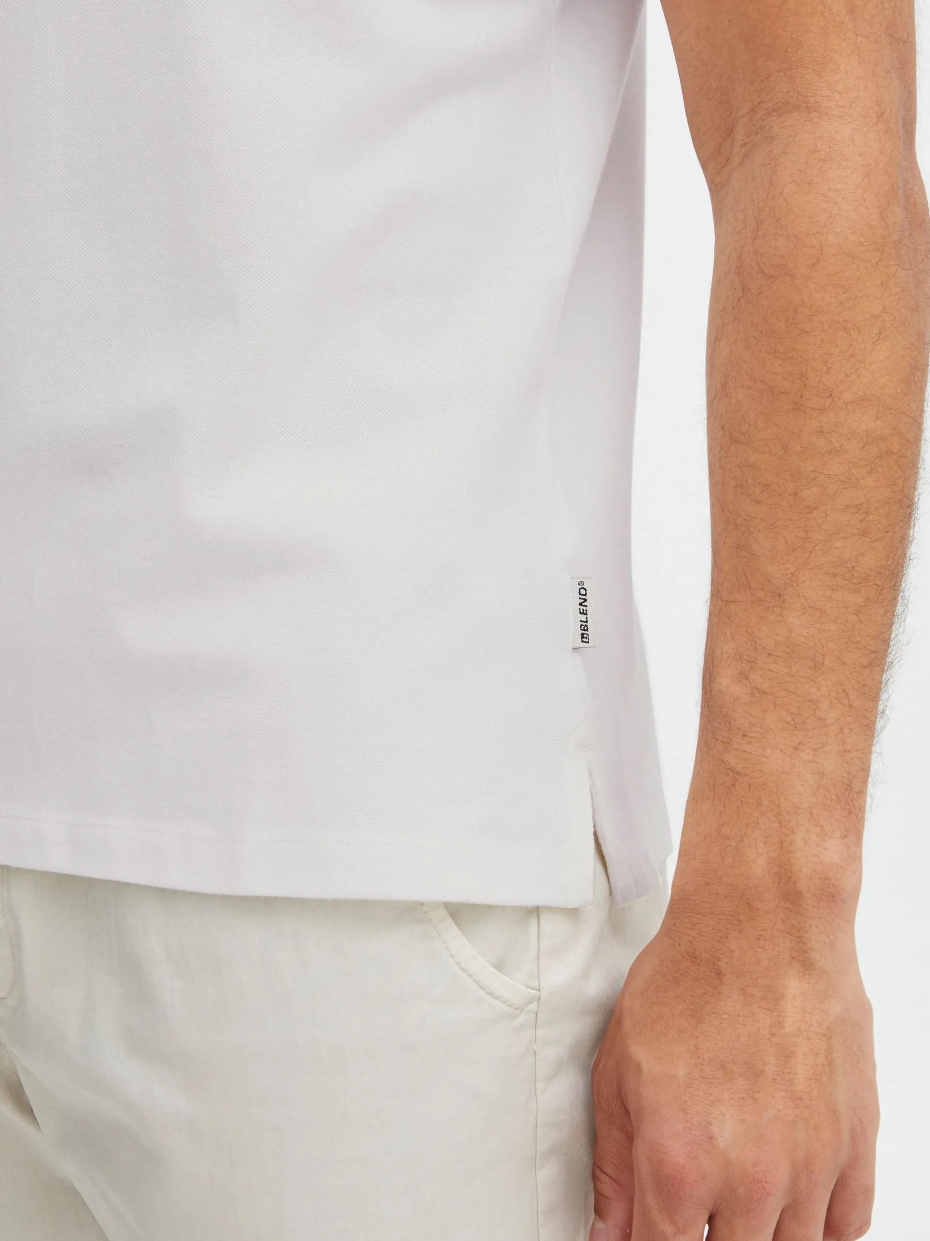 BLEND Herren Poloshirt - BHPolo in weiß