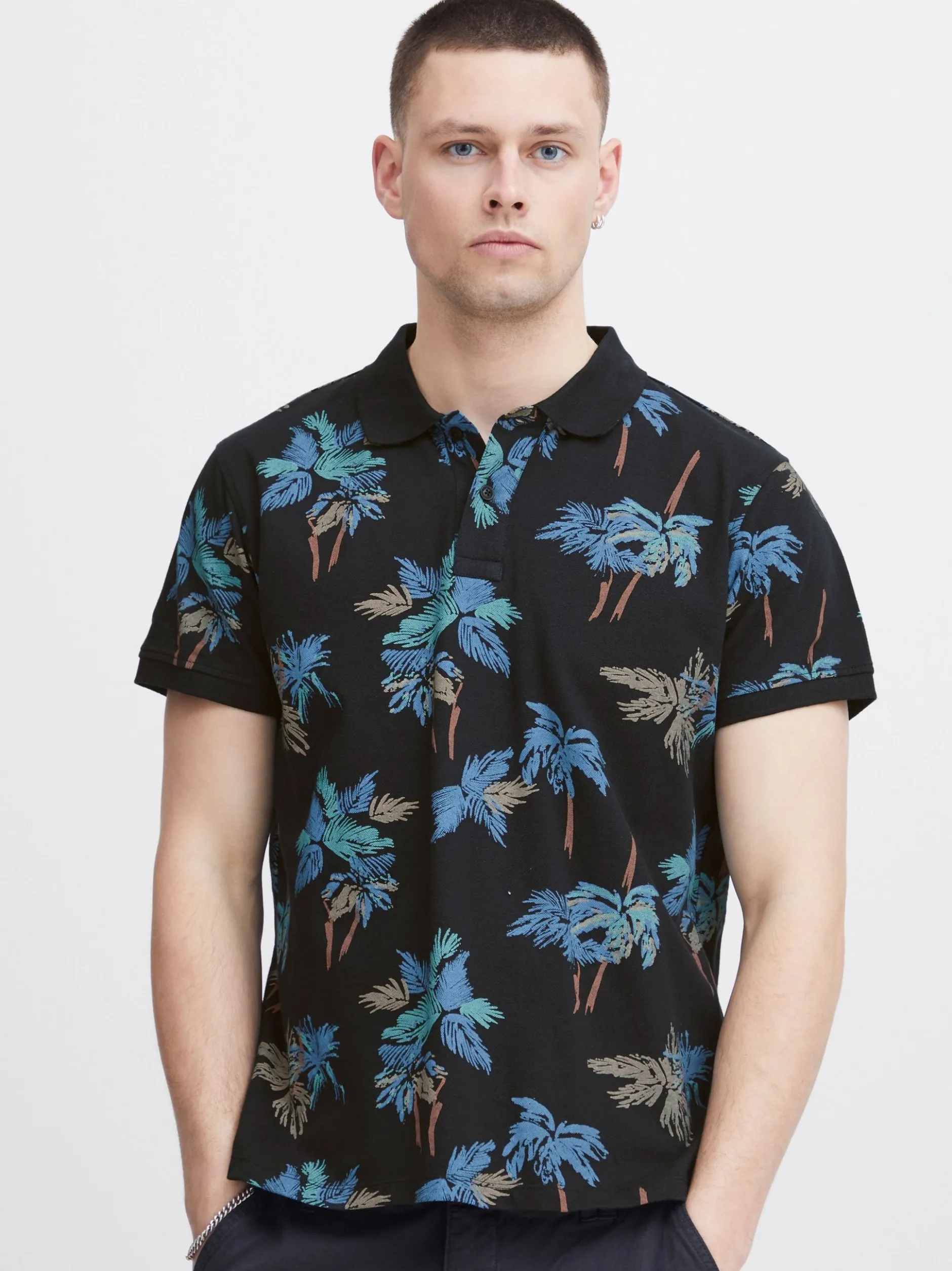 BLEND Herren Poloshirt - BHPolo in schwarz