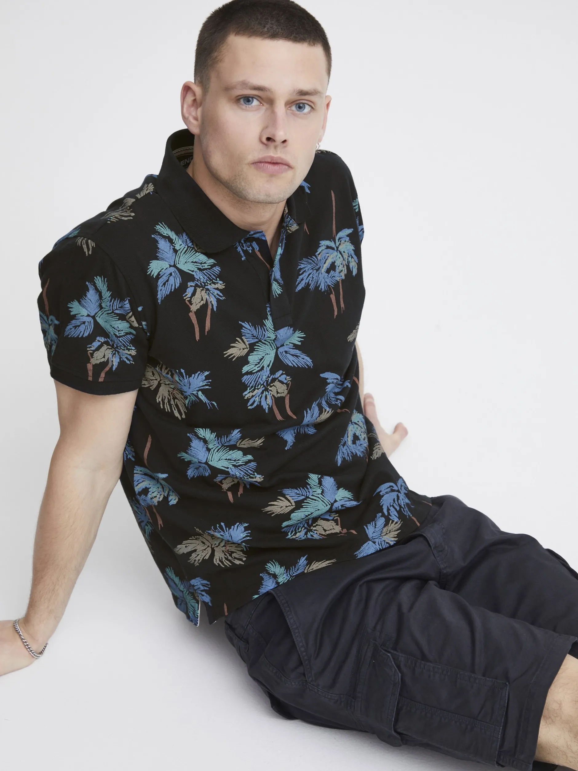 BLEND Herren Poloshirt - BHPolo in schwarz