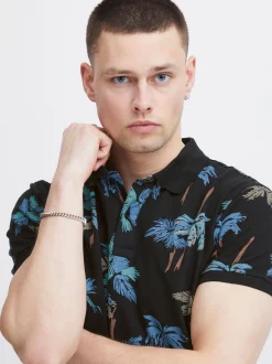 BLEND Herren Poloshirt - BHPolo in schwarz