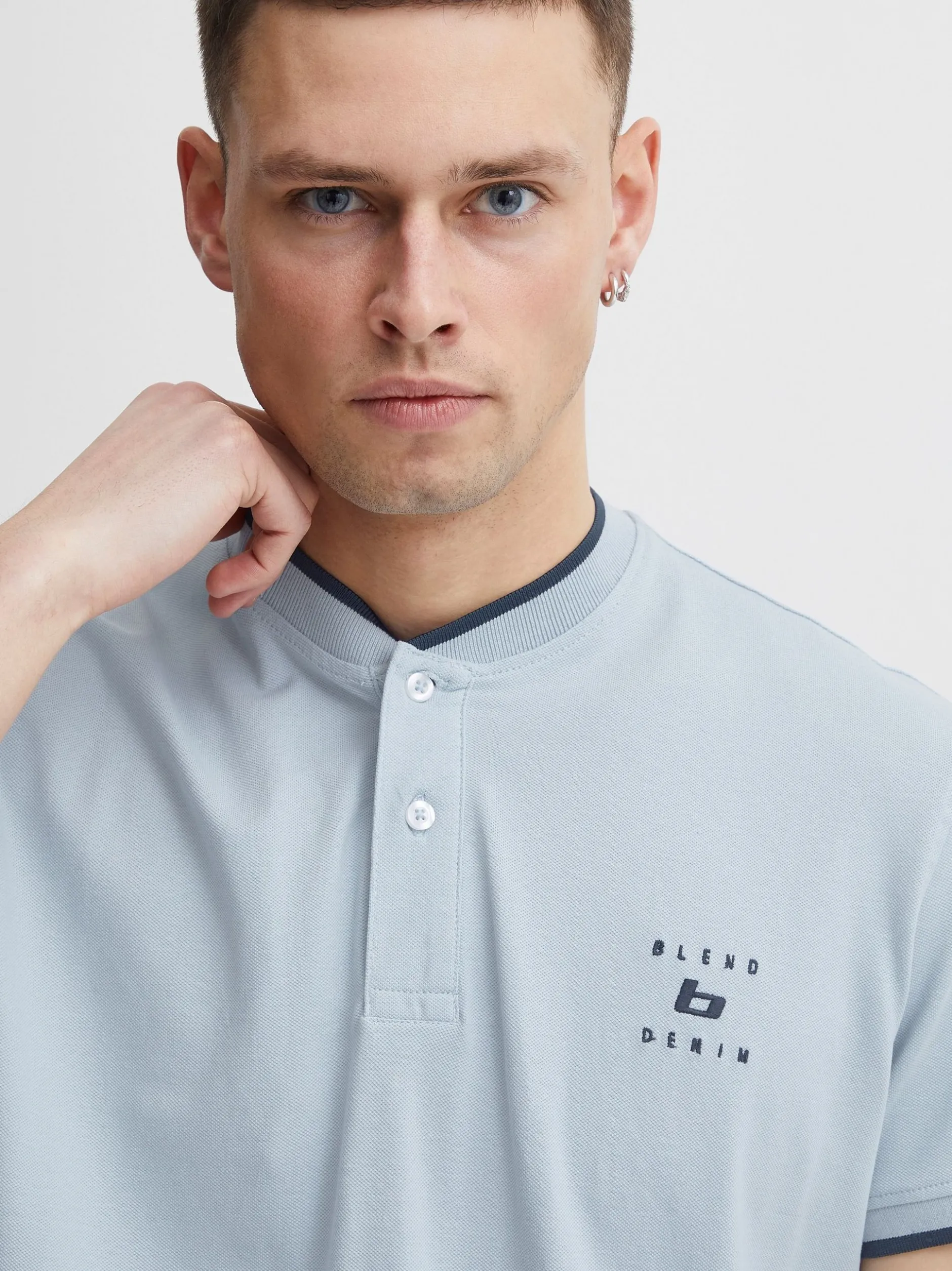 BLEND Herren Poloshirt - BHPolo in blau