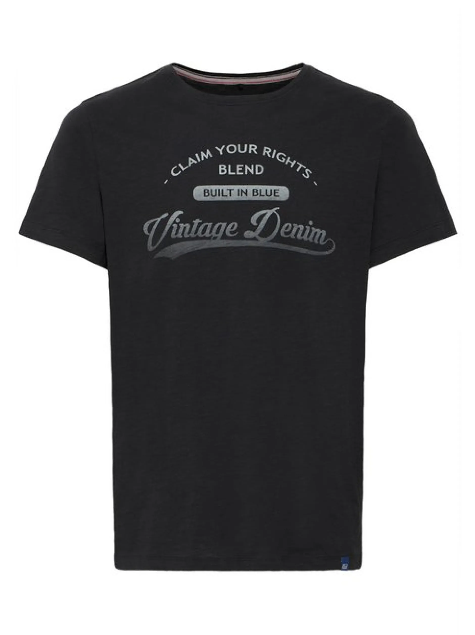 BLEND Herren Print-Shirt - BHPillo in schwarz