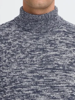 BLEND Herren Rollkragenpullover - BHDami in blau