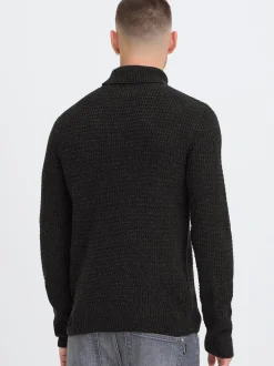 BLEND Herren Rollkragenpullover - BHPatta in anthrazit