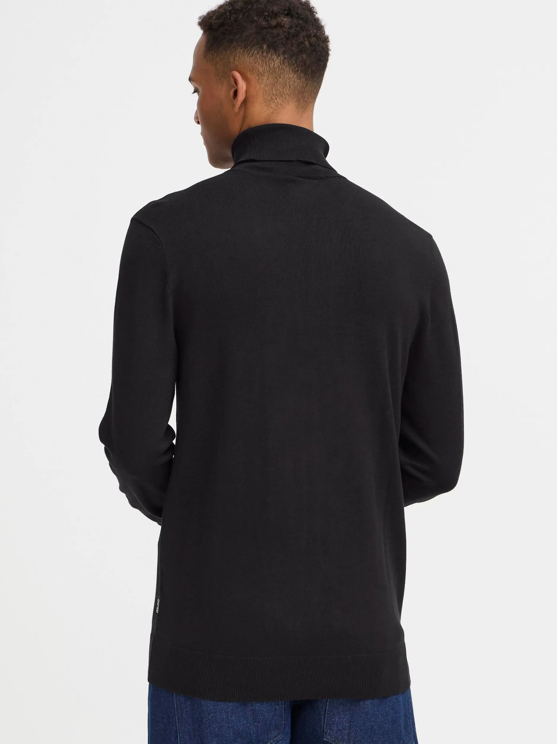 BLEND Herren Rollkragenpullover - BHDan in schwarz