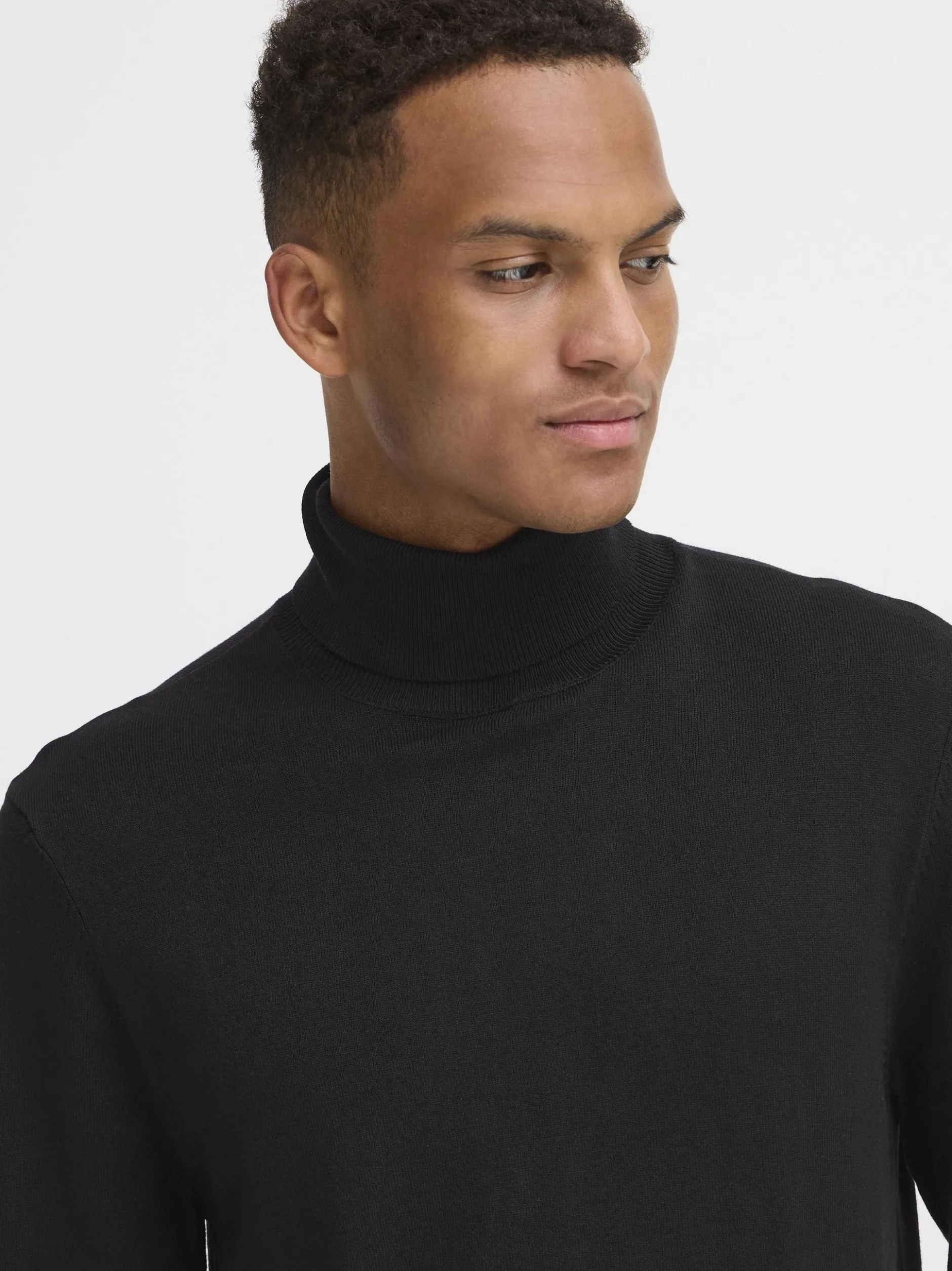 BLEND Herren Rollkragenpullover - BHDan in schwarz