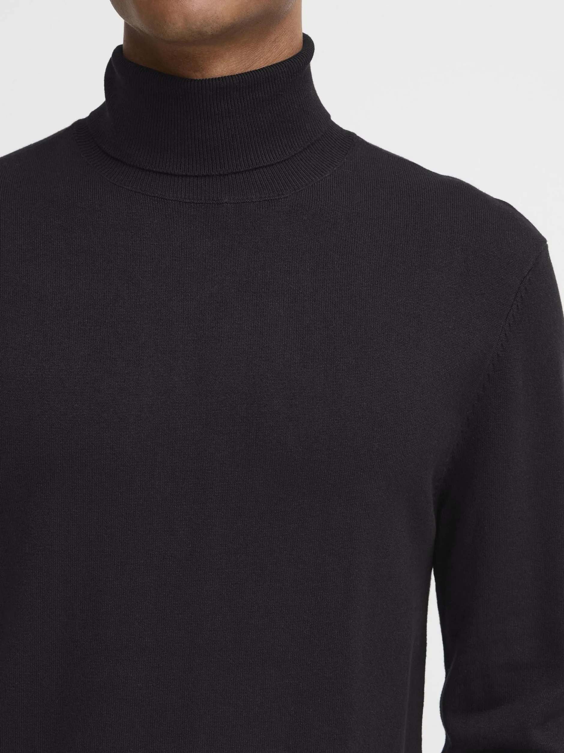 BLEND Herren Rollkragenpullover - BHDan in schwarz