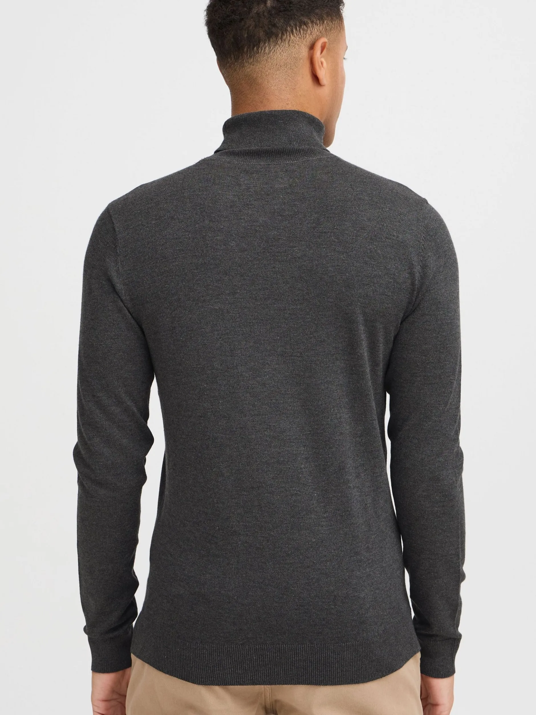 BLEND Herren Rollkragenpullover - BHWedat in anthrazit
