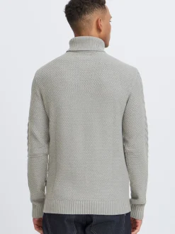 BLEND Herren Rollkragenpullover - BHBasim in grau