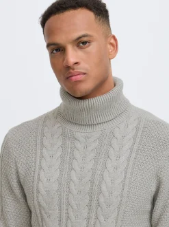 BLEND Herren Rollkragenpullover - BHBasim in grau