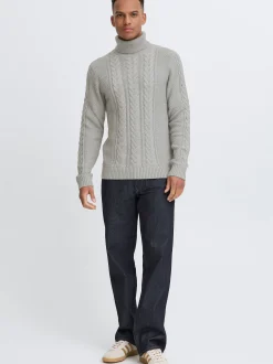 BLEND Herren Rollkragenpullover - BHBasim in grau