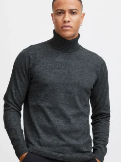 BLEND Herren Rollkragenpullover - BHCarsten in anthrazit