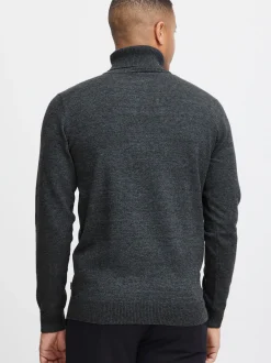 BLEND Herren Rollkragenpullover - BHCarsten in anthrazit
