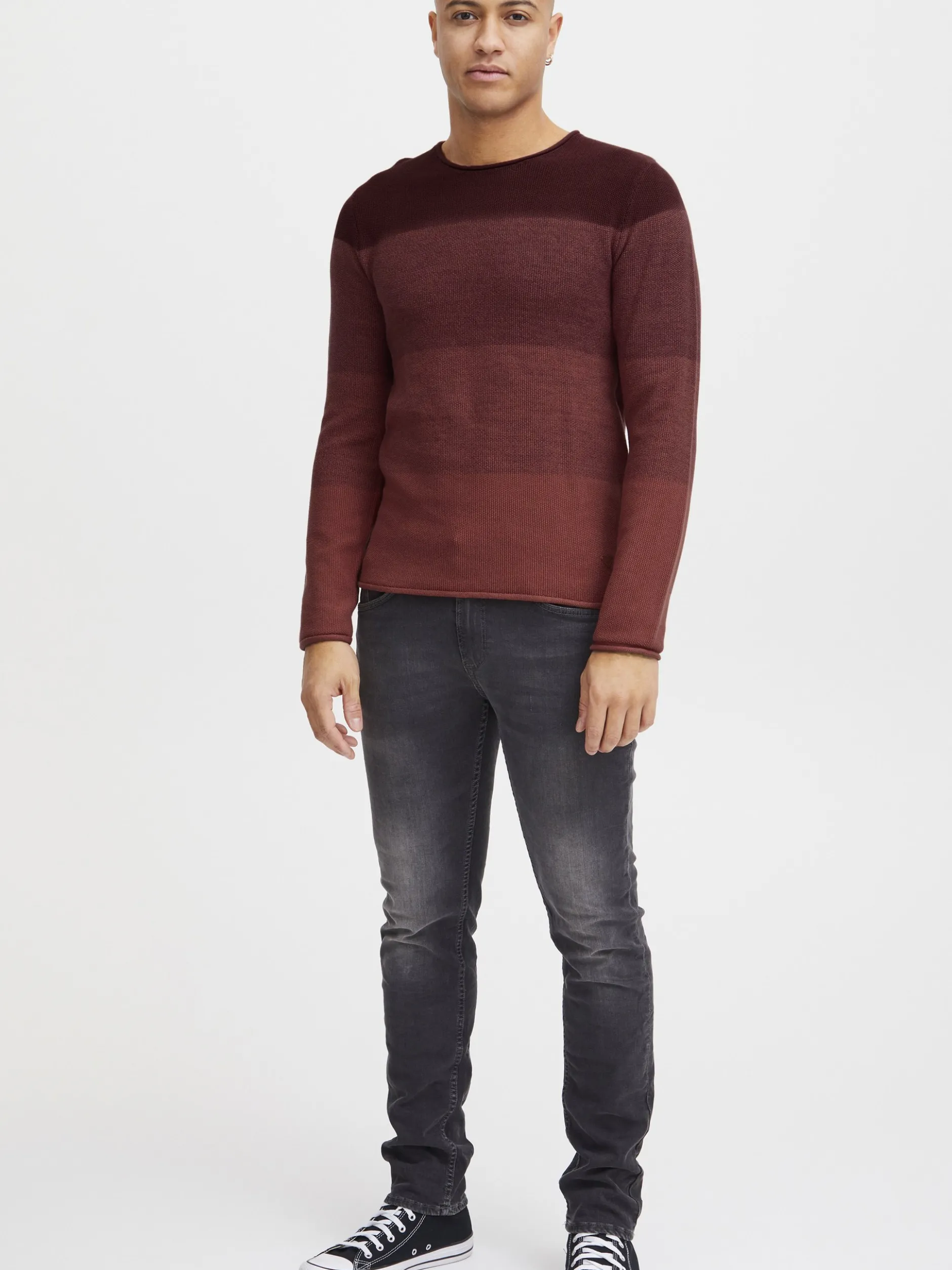 BLEND Herren Rundhalspullover - BHBenno in rot
