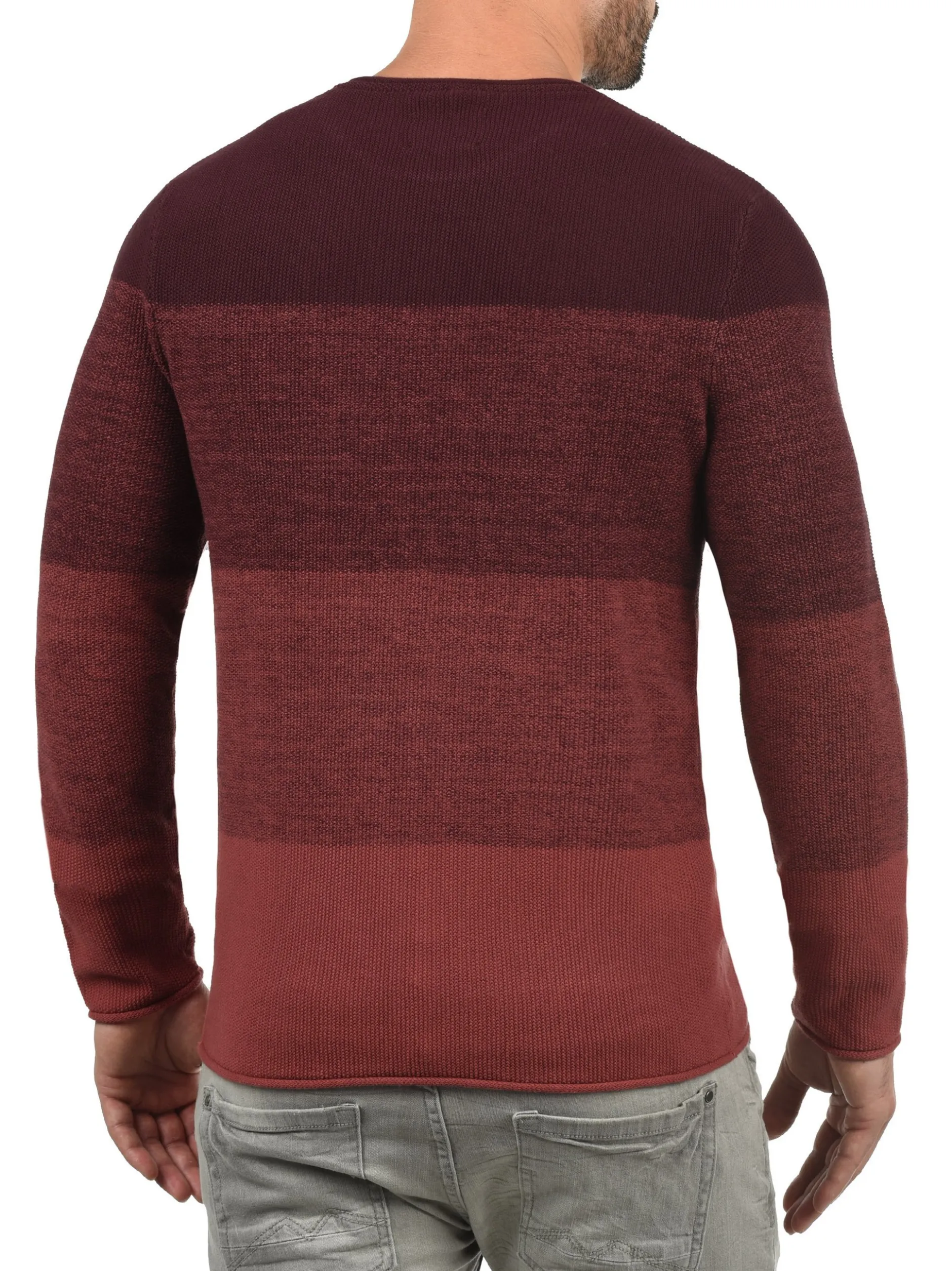 BLEND Herren Rundhalspullover - BHBenno in rot