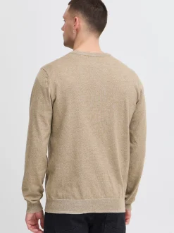 BLEND Herren Rundhalspullover - BHPullover 2er-Pack in beige