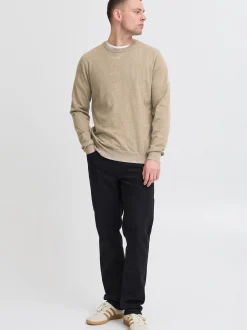BLEND Herren Rundhalspullover - BHPullover 2er-Pack in beige