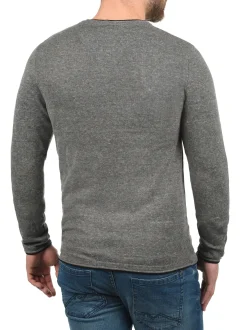 BLEND Herren Rundhalspullover - BHOdin in grau