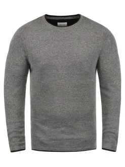 BLEND Herren Rundhalspullover - BHOdin in grau
