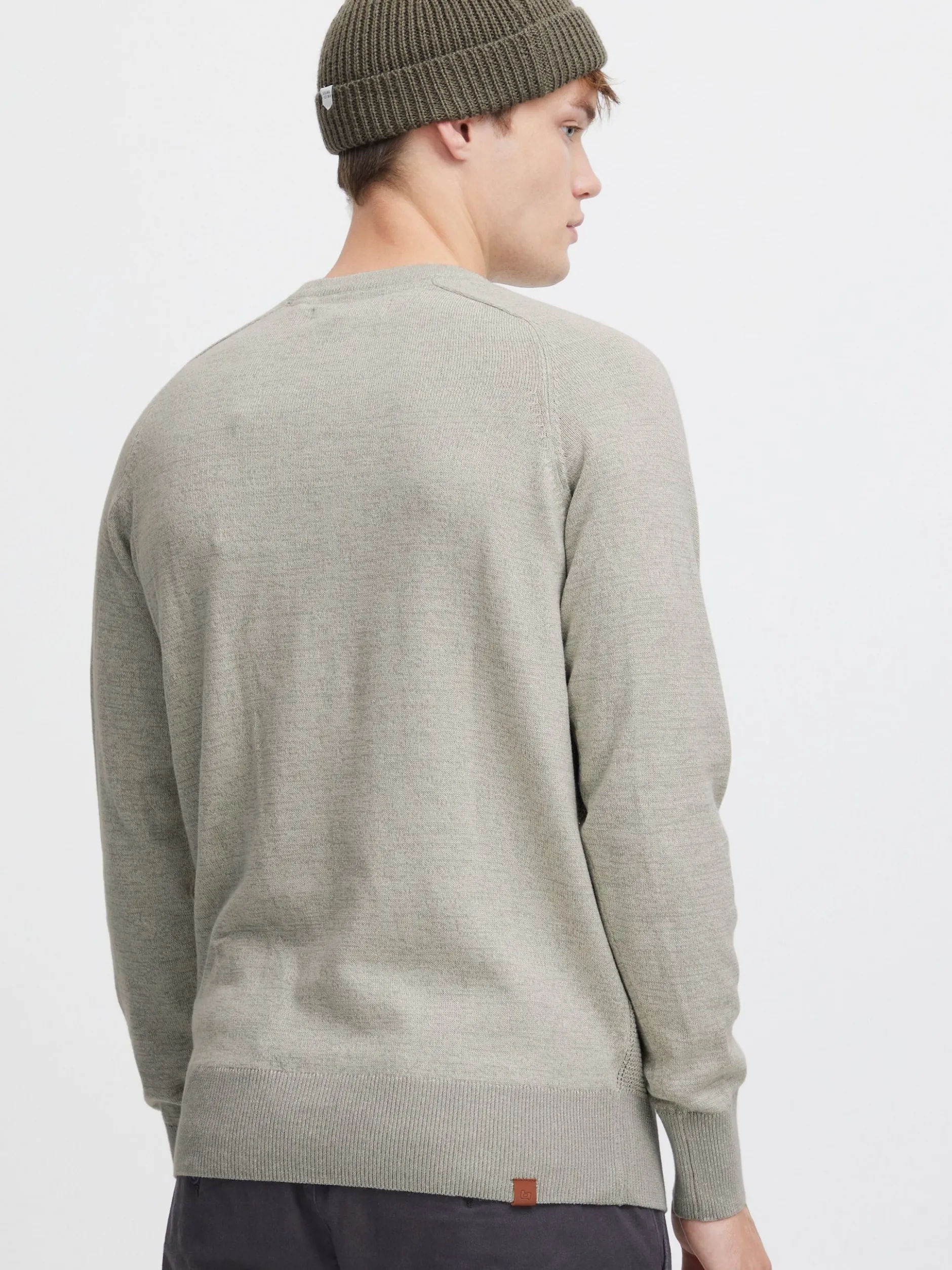 BLEND Herren Rundhalspullover - BHGandolf in grau