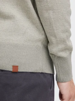 BLEND Herren Rundhalspullover - BHGandolf in grau