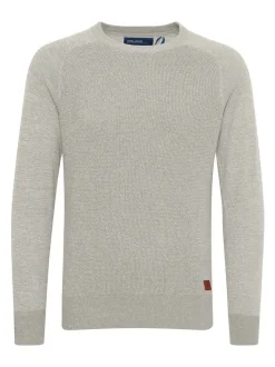 BLEND Herren Rundhalspullover - BHGandolf in grau