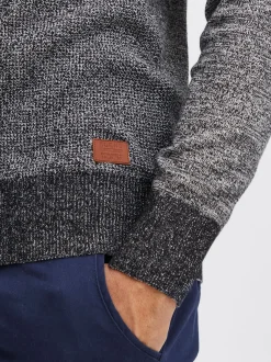 BLEND Herren Rundhalspullover - BHGandolf in schwarz