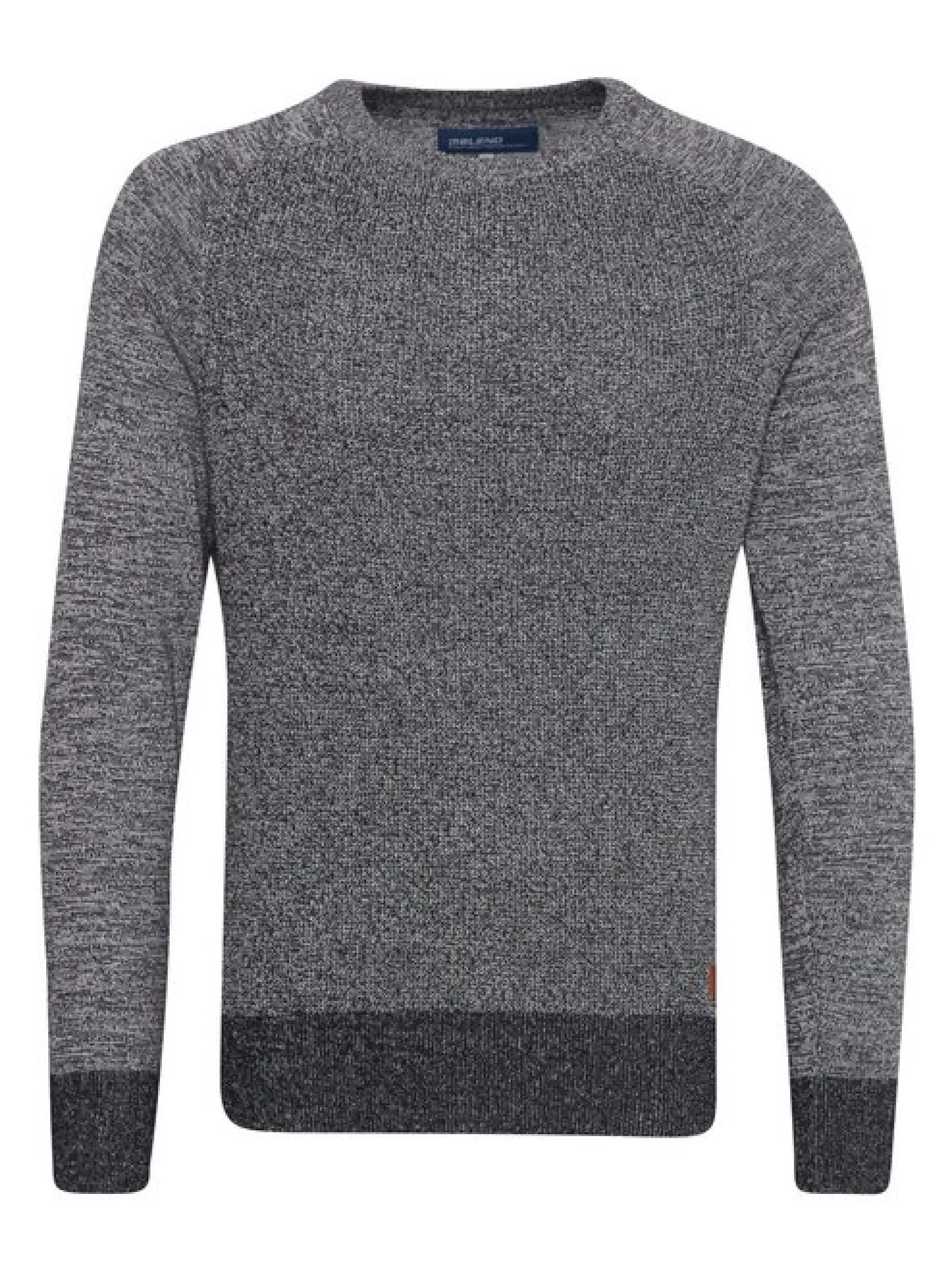 BLEND Herren Rundhalspullover - BHGandolf in schwarz