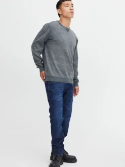 BLEND Herren Rundhalspullover - BHPullover 2er-Pack in blau