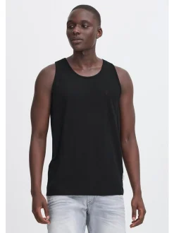 BLEND Herren Rundhalsshirt - BHEbil 2er-Pack in blau schwarz