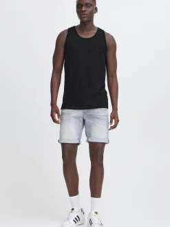 BLEND Herren Rundhalsshirt - BHEbil 2er-Pack in blau schwarz